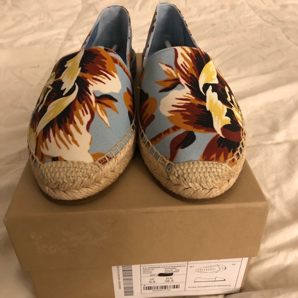 Burberry Floral Hodgeson Flat Espadrille